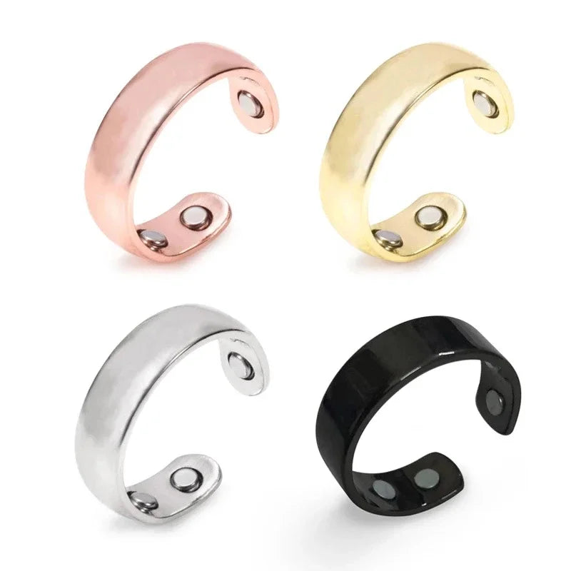 Balance in Every Beat – Magnetic Tourmaline Energy Ring That Grounds, Glows, and Guides