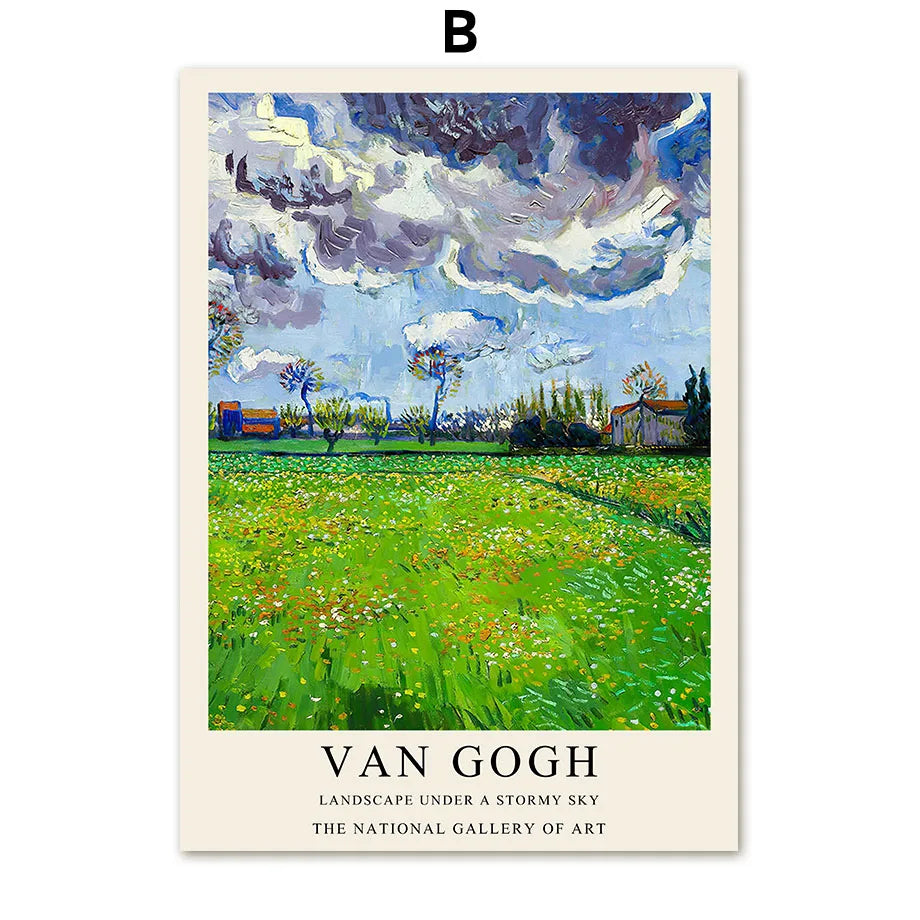 Van Gogh Writings Prints and Posters Great Work The Oil Painting Landscape Decorations for Living Room Wall Art Canvas Poster