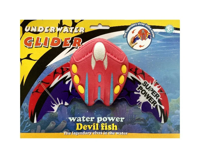 Water Power Devil Fish Underwater Glider Toy Beach Seaside Swimming Pool Games Kids Gift Summer Outdoor Toys Float For Adults