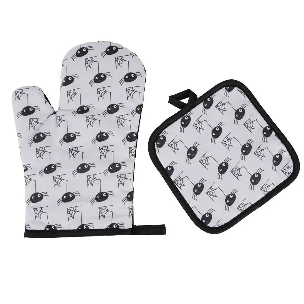 1PC Long Cotton Baking Insulation Gloves 3D Cartoon Animal Cat Paws Oven Mitts Microwave Heat Resistant Non-Slip Kitchen Gloves