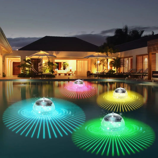 Solar Floating Pool Lights – Colour That Follows the Water