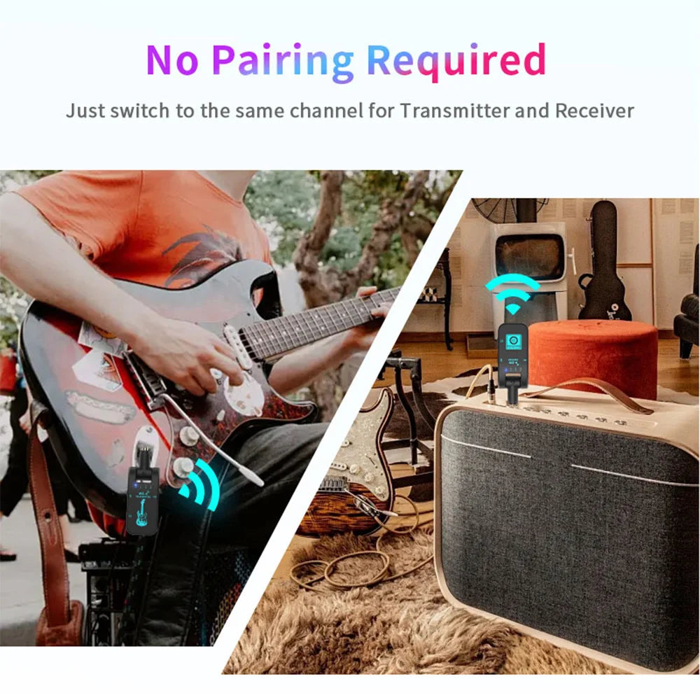 2.4 GHz Wireless Guitar Set – Studio-Grade Clarity, Limitless Movement