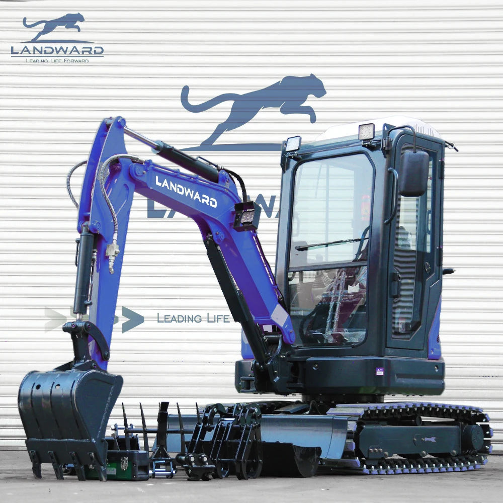 Factory Direct Sales 2.5 Ton Mini Hydraulic Excavator High Quality Digging Machine 3.5 Ton Small Crawler Digger Euro 5 Customize