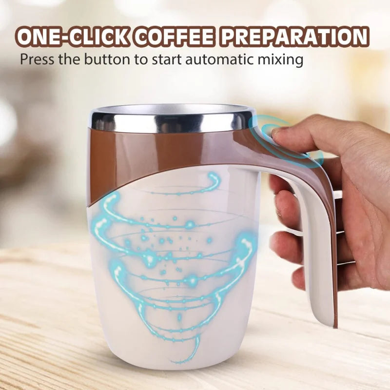 Stir Up Convenience: The USB Rechargeable Self-Stirring Magnetic Mug