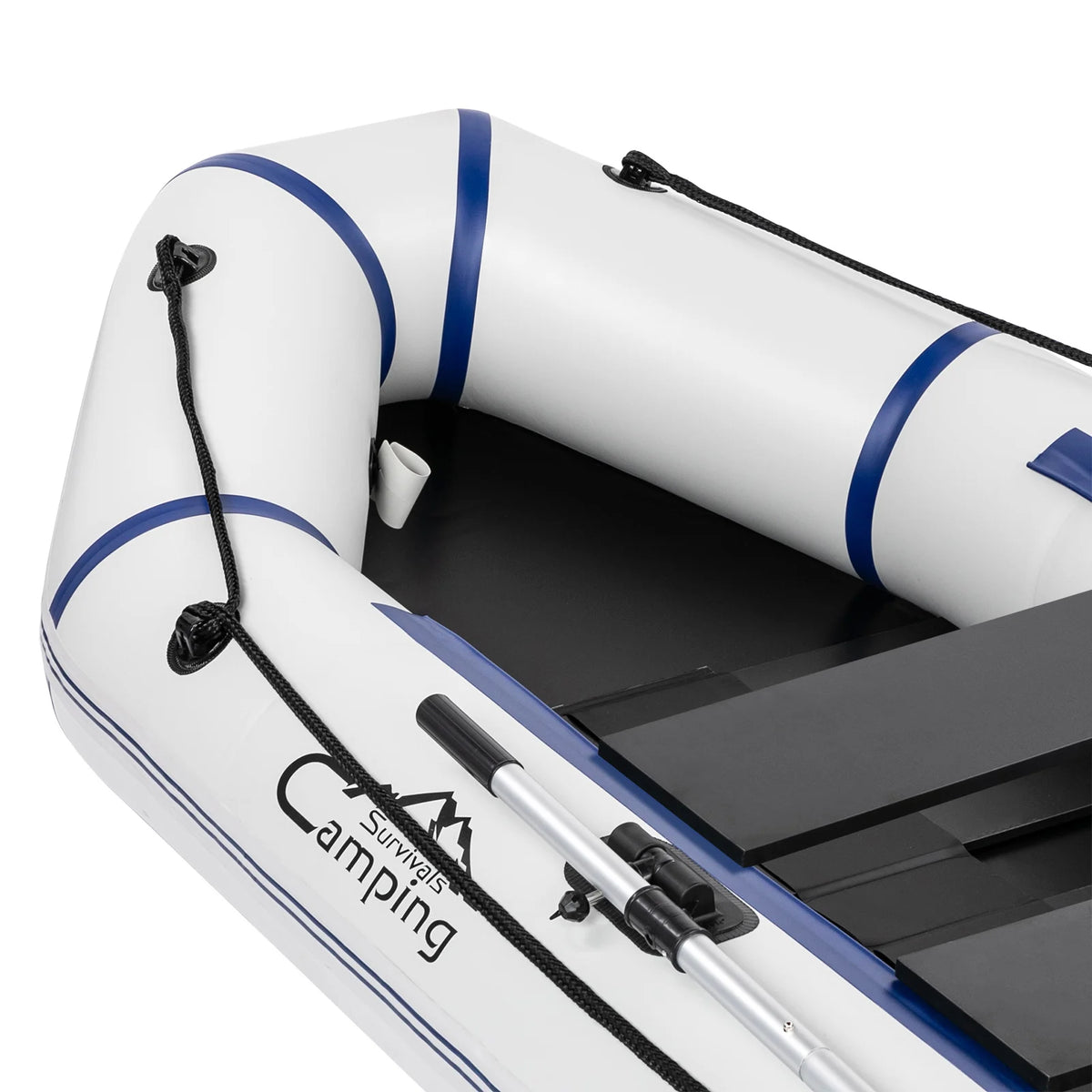 10ft Inflatable Kayak – 330kg Heavy Duty PVC Raft with 2 Air Chambers, Hard Deck & Paddle Locks, for Fishing, Camping, Lake, River, Coastal – Includes Pump, Oars, Carry Bag(Not supported in remote areas)