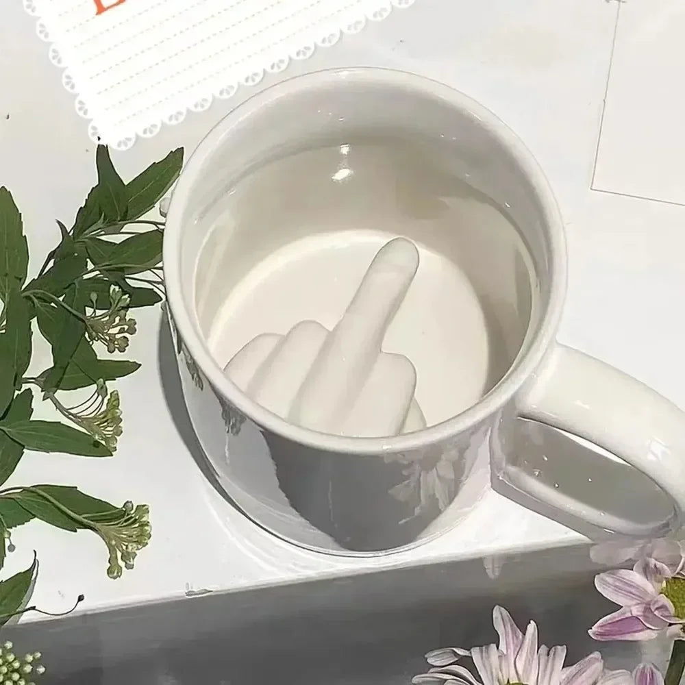 Sip Happens – The Middle Finger Mug That Says It All!