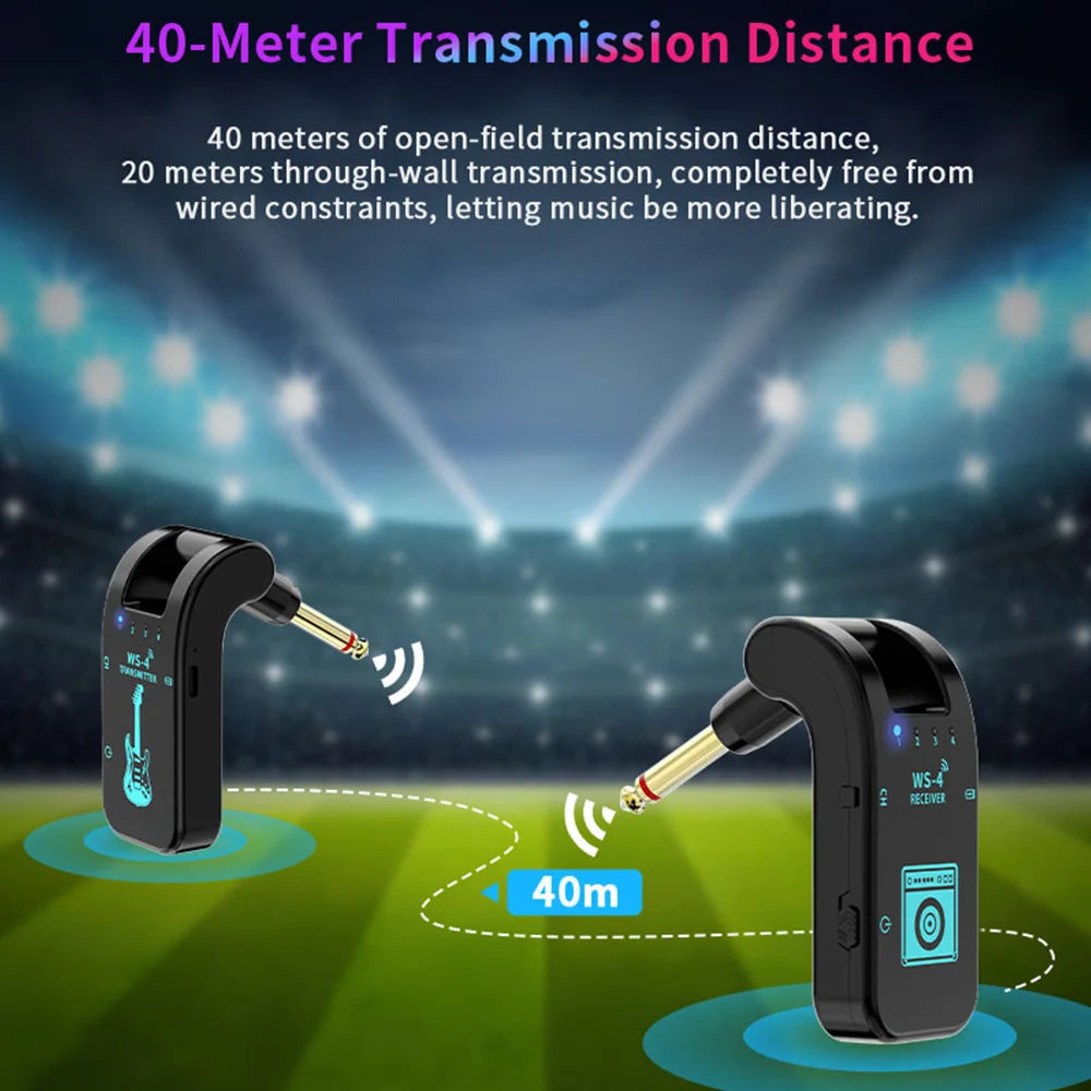 2.4 GHz Wireless Guitar Set – Studio-Grade Clarity, Limitless Movement