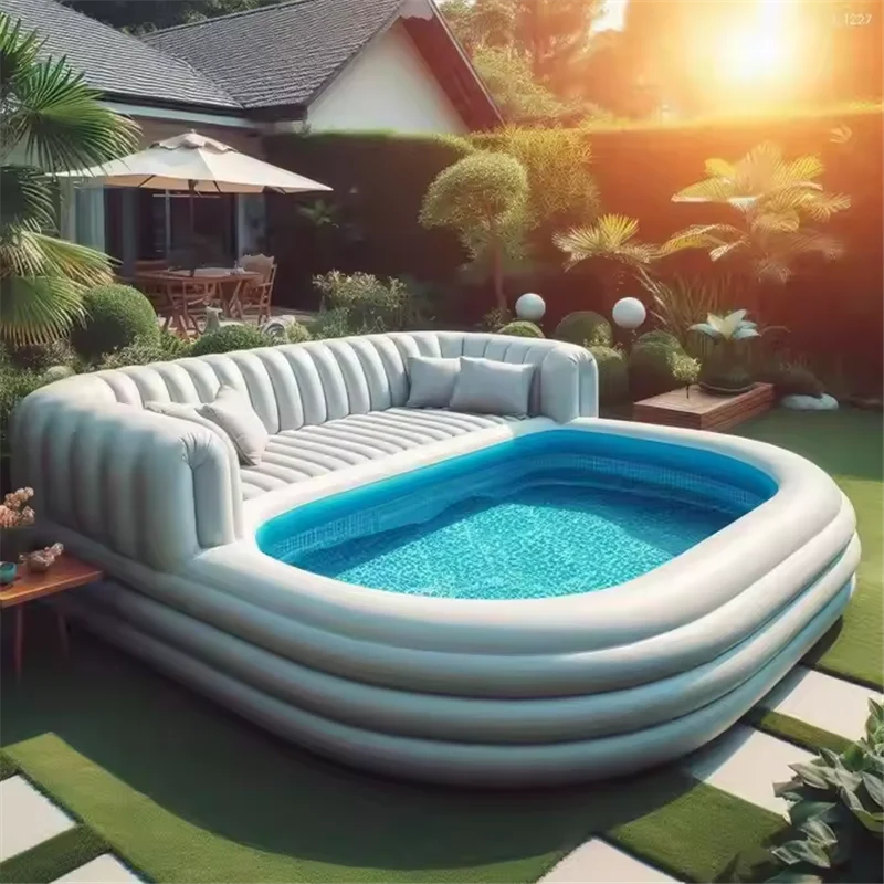Lounge in Liquid Luxury – Inflatable Swimming Pool Sofa That Turns Any Garden into a Summer Sanctuary