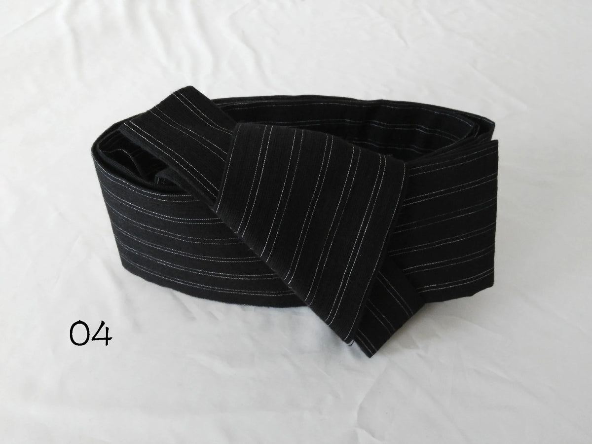 Japanese Traditional Samurai Kimono For Men Yukata Bathing Robe Hekoobi Loose Style Sauna Wear Homewear Belt Long Gown Cotton