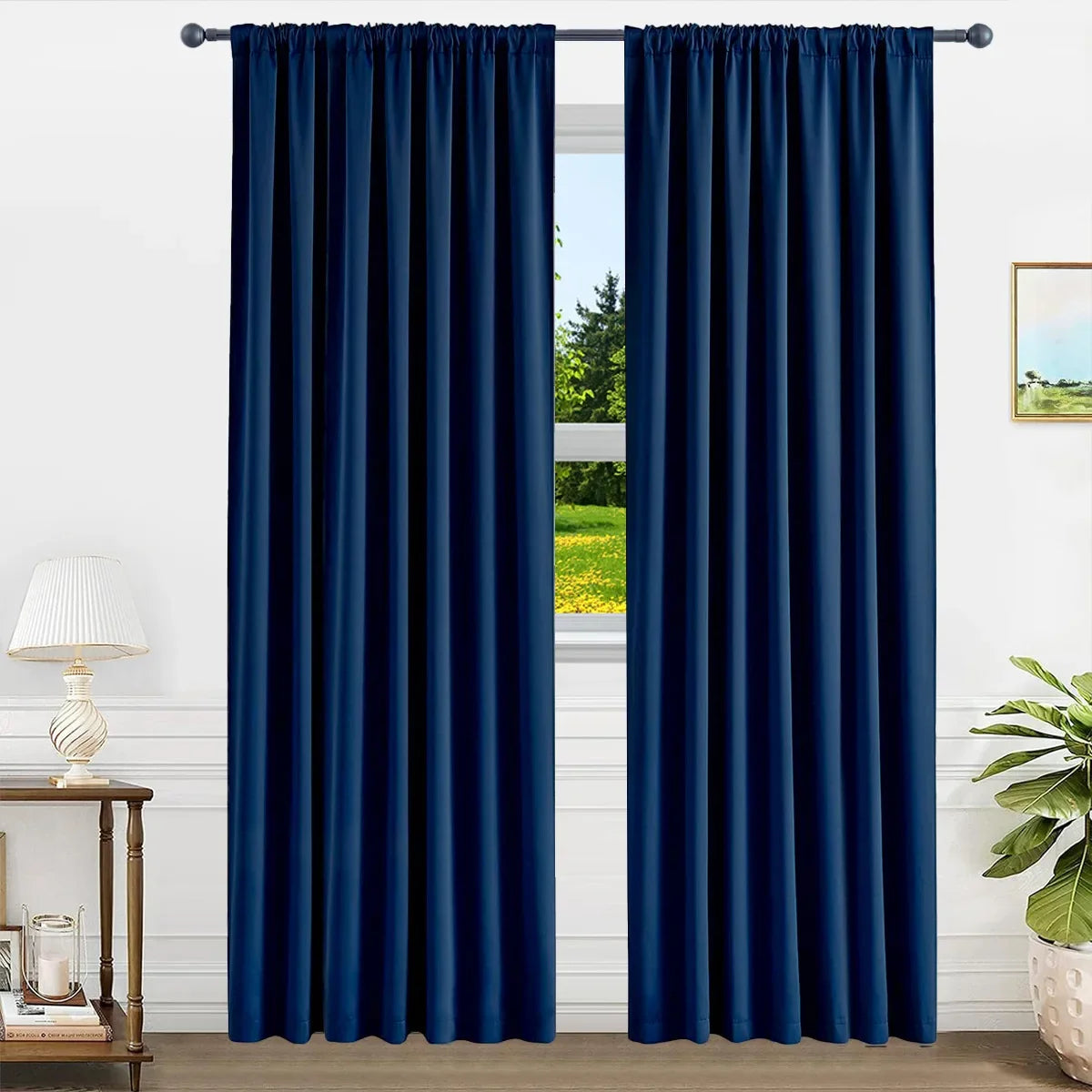 100% Blackout Curtains for Living Room Thermal Insulated Lining Bedroom Waterproof Window Decor Kitchen HOTEL Partition Door