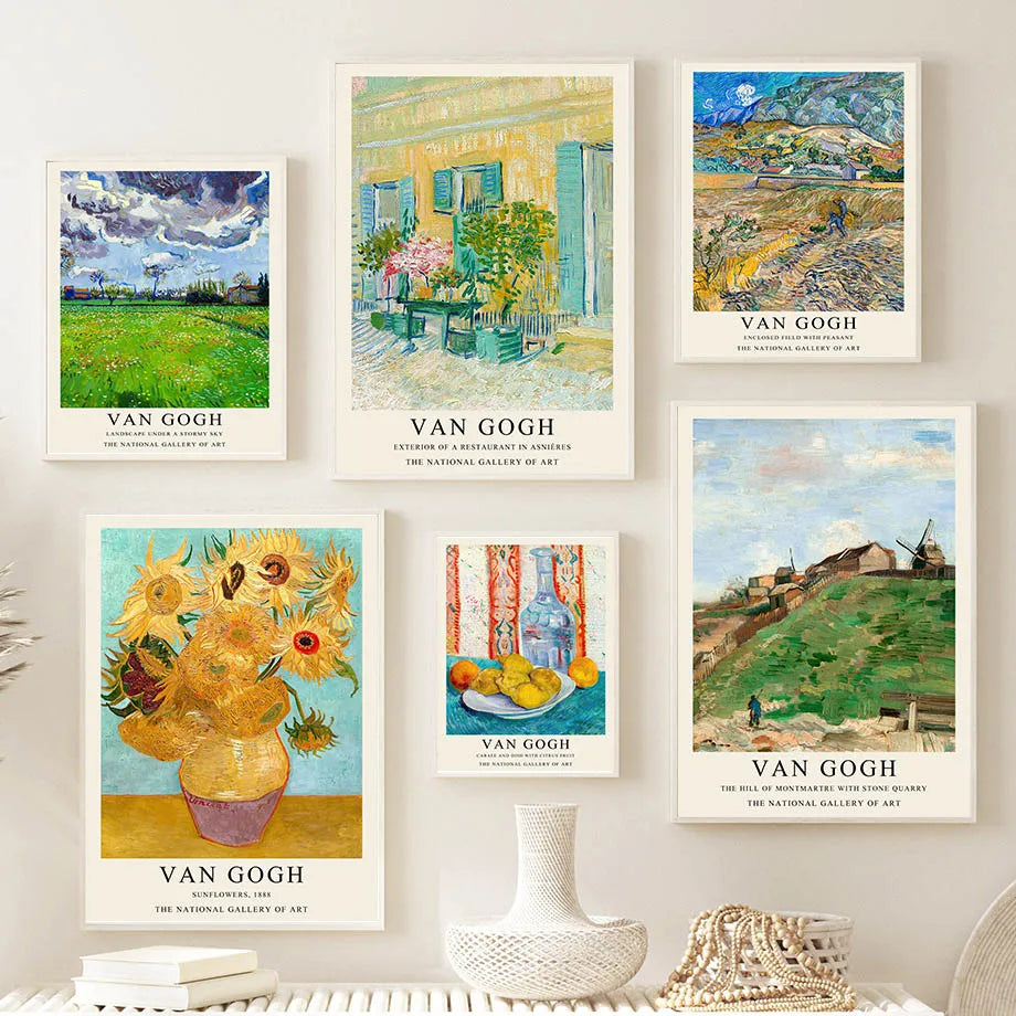 Van Gogh Writings Prints and Posters Great Work The Oil Painting Landscape Decorations for Living Room Wall Art Canvas Poster