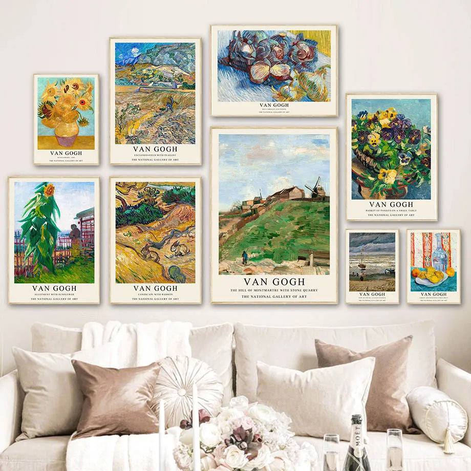 Van Gogh Writings Prints and Posters Great Work The Oil Painting Landscape Decorations for Living Room Wall Art Canvas Poster