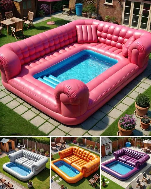 Lounge in Liquid Luxury – Inflatable Swimming Pool Sofa That Turns Any Garden into a Summer Sanctuary