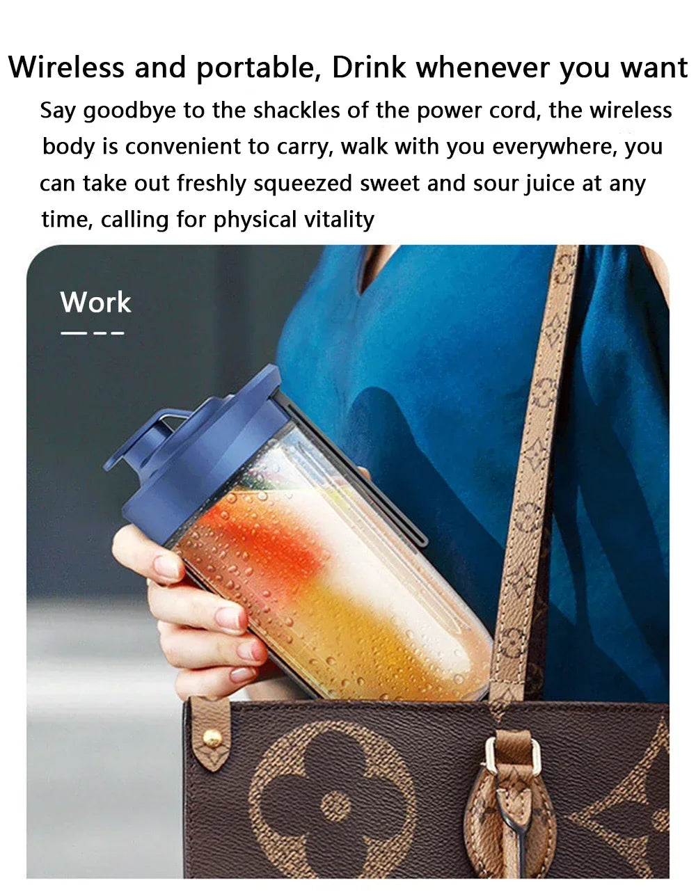 Fresh Freedom in Your Palm – Wireless Mini Smoothie Blender for Life On the Go
