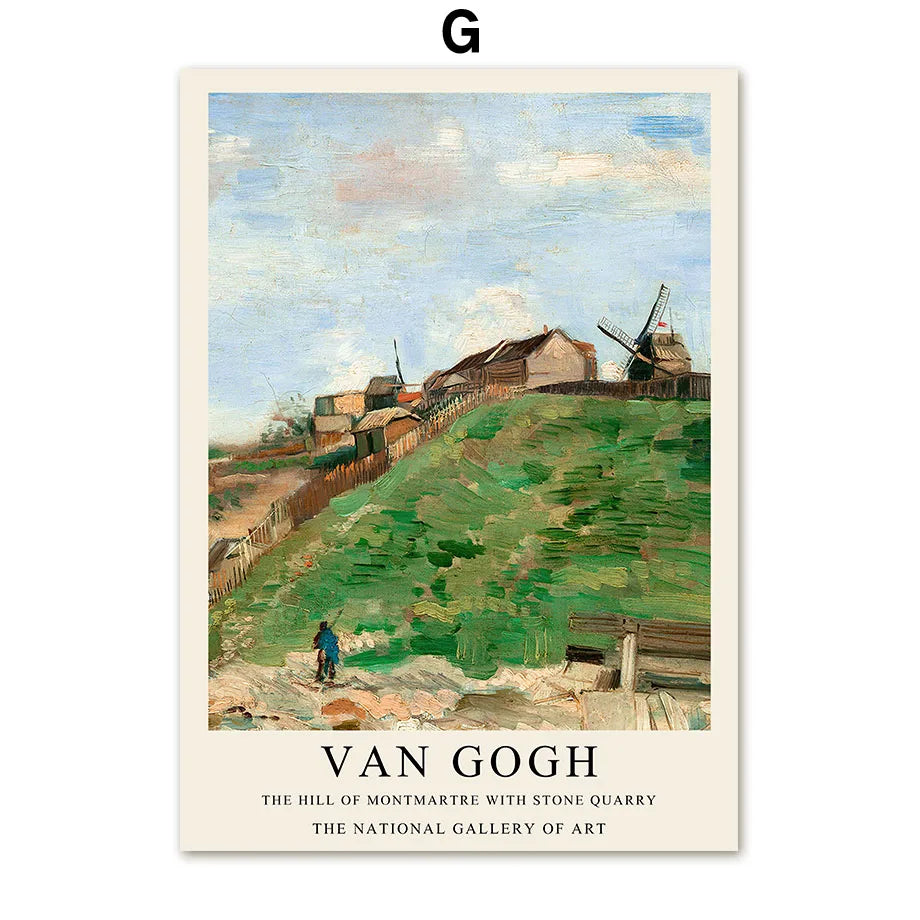 Van Gogh Writings Prints and Posters Great Work The Oil Painting Landscape Decorations for Living Room Wall Art Canvas Poster