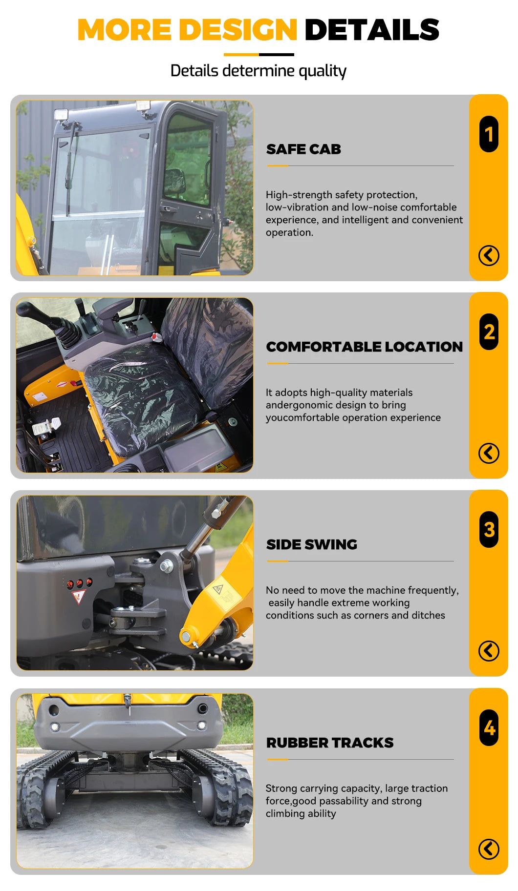 Mini Excavator 1-3 Ton Crawler Digger