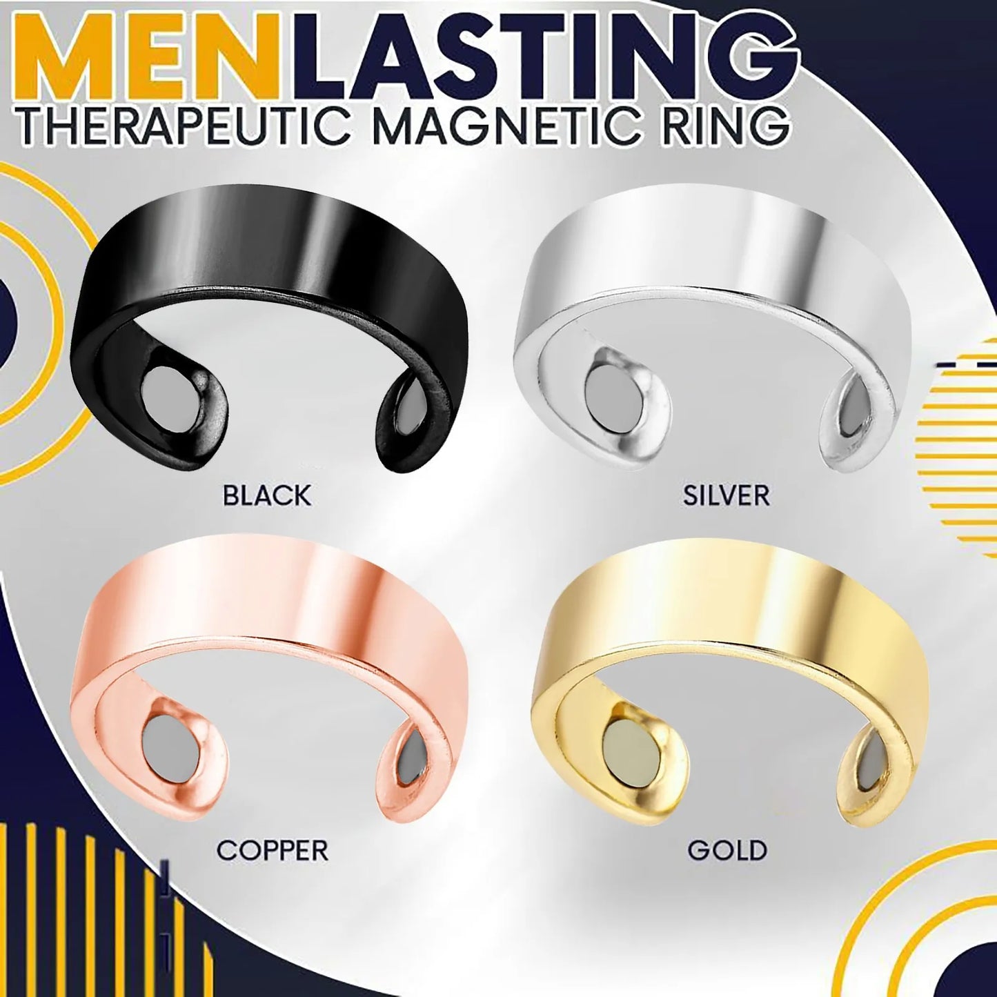 Balance in Every Beat – Magnetic Tourmaline Energy Ring That Grounds, Glows, and Guides