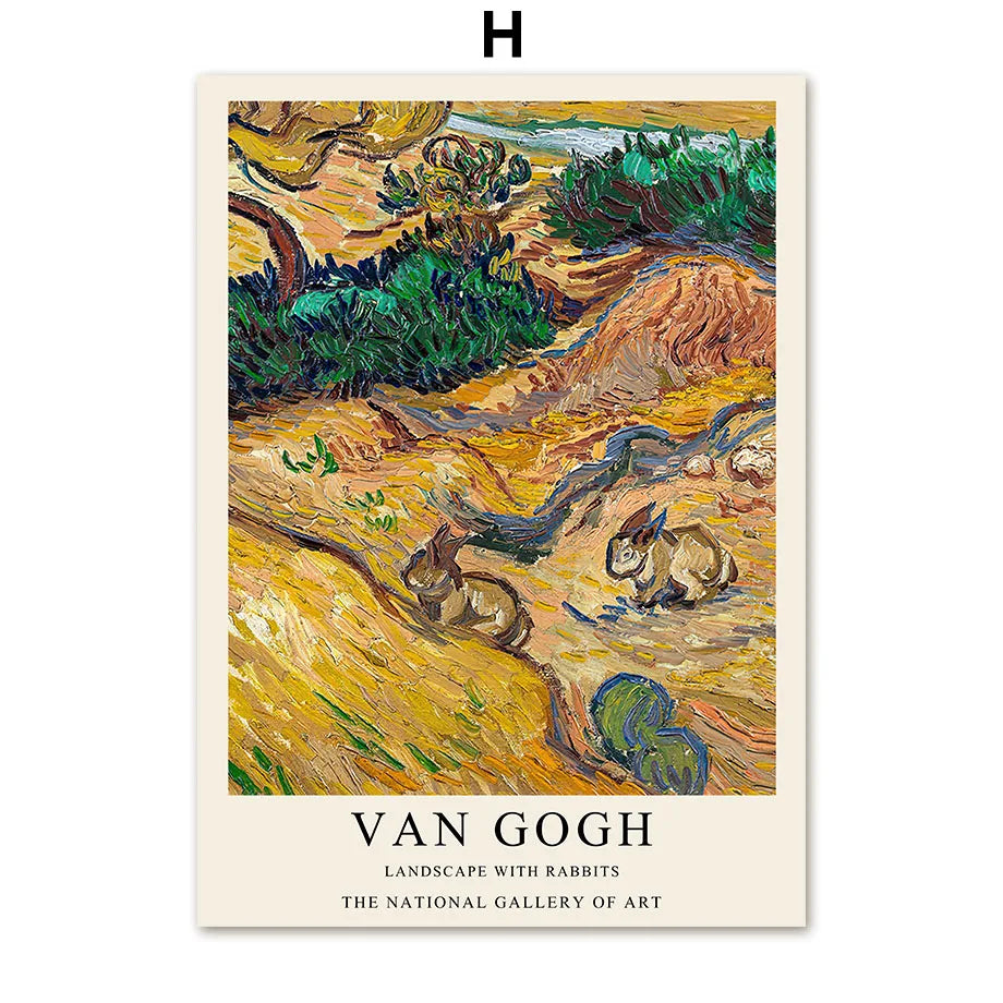 Van Gogh Writings Prints and Posters Great Work The Oil Painting Landscape Decorations for Living Room Wall Art Canvas Poster