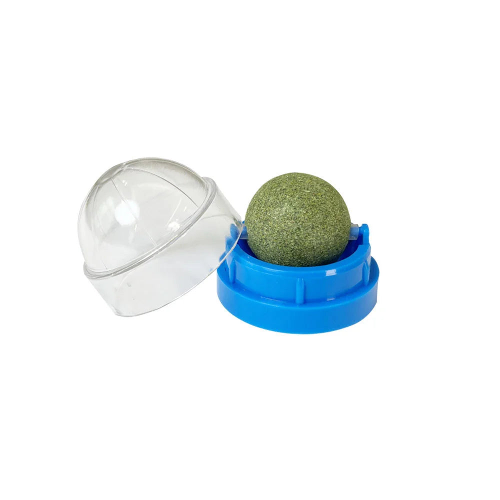 Natural Catnip Balls Lickable Cat Grass Snack Kitten Scratchers Toy Treats Chewing Fresh Breath For Small Medium Pet Cat