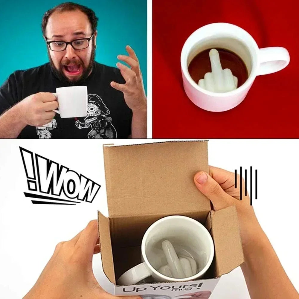 Sip Happens – The Middle Finger Mug That Says It All!