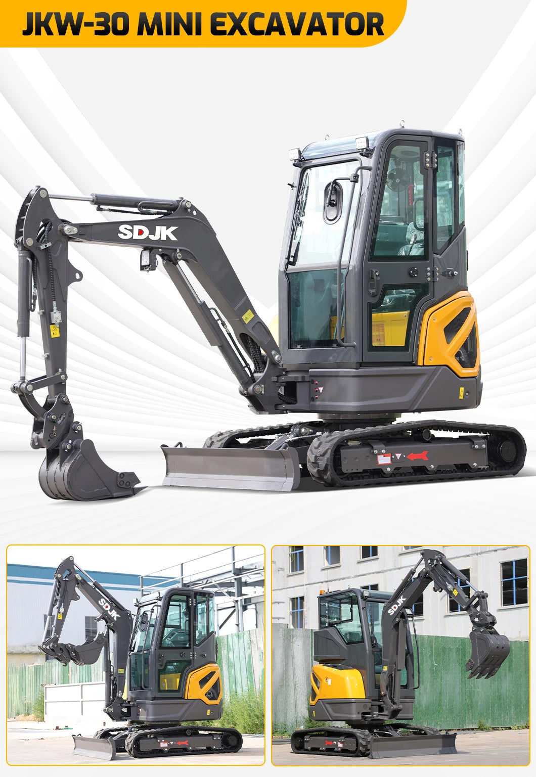 Mini Excavator 1-3 Ton Crawler Digger