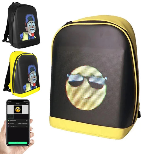 Your Message, In Motion – Smart LED Advertising Backpack with App-Controlled Display