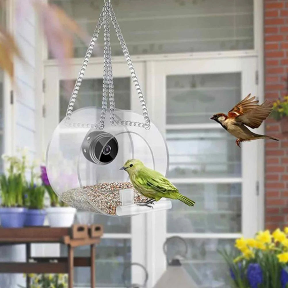 Birdsong on Demand – Smart Acrylic Bird Feeder with 1080P Camera for Gentle Garden Encounters