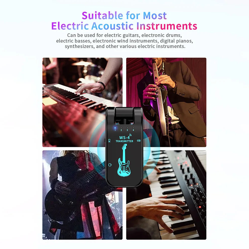 2.4 GHz Wireless Guitar Set – Studio-Grade Clarity, Limitless Movement
