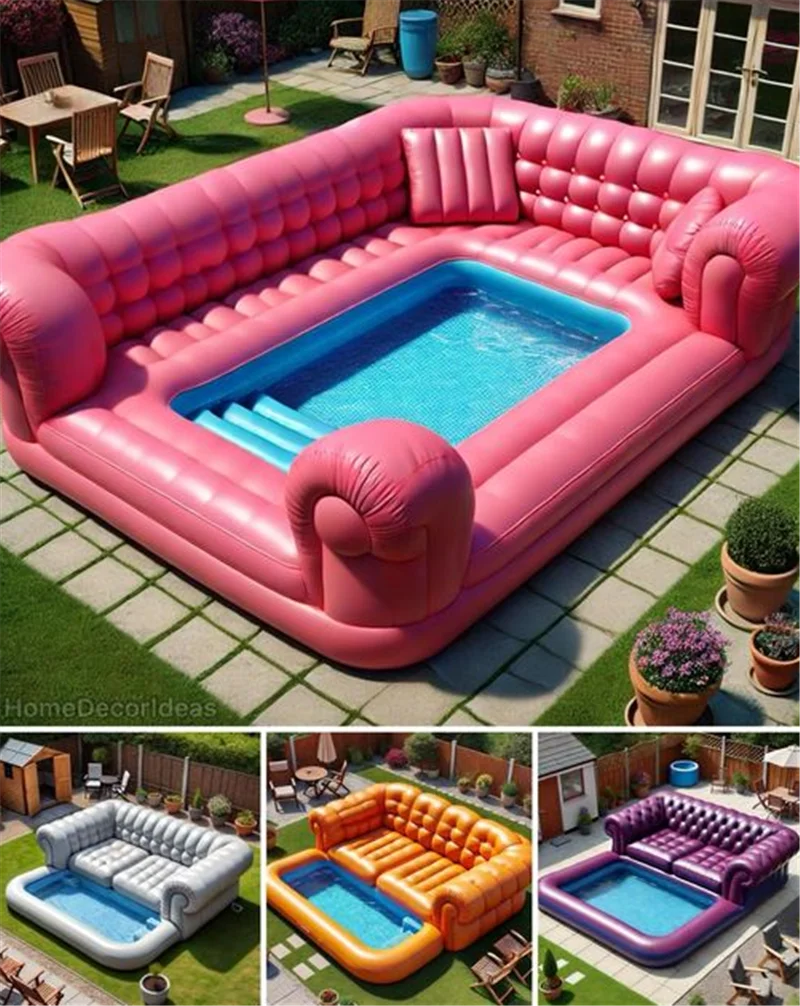 Lounge in Liquid Luxury – Inflatable Swimming Pool Sofa That Turns Any Garden into a Summer Sanctuary