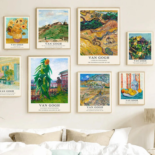 Van Gogh Writings Prints and Posters Great Work The Oil Painting Landscape Decorations for Living Room Wall Art Canvas Poster