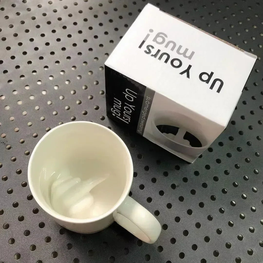 Sip Happens – The Middle Finger Mug That Says It All!