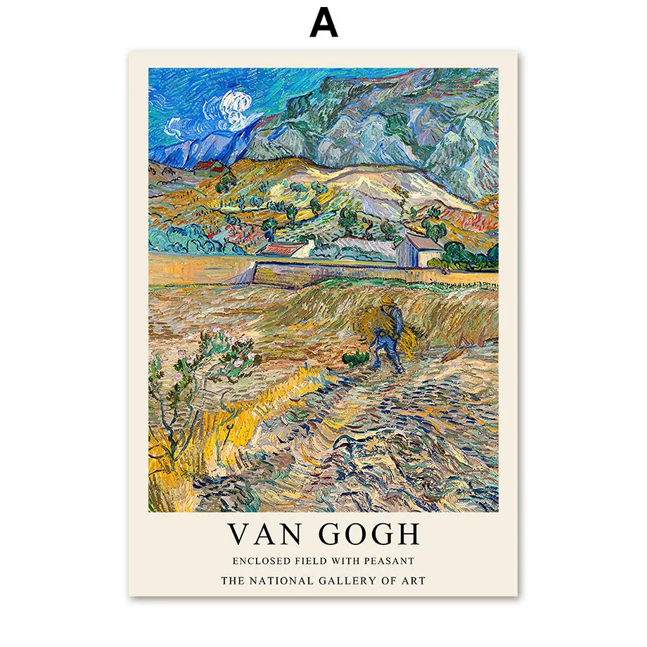 Van Gogh Writings Prints and Posters Great Work The Oil Painting Landscape Decorations for Living Room Wall Art Canvas Poster