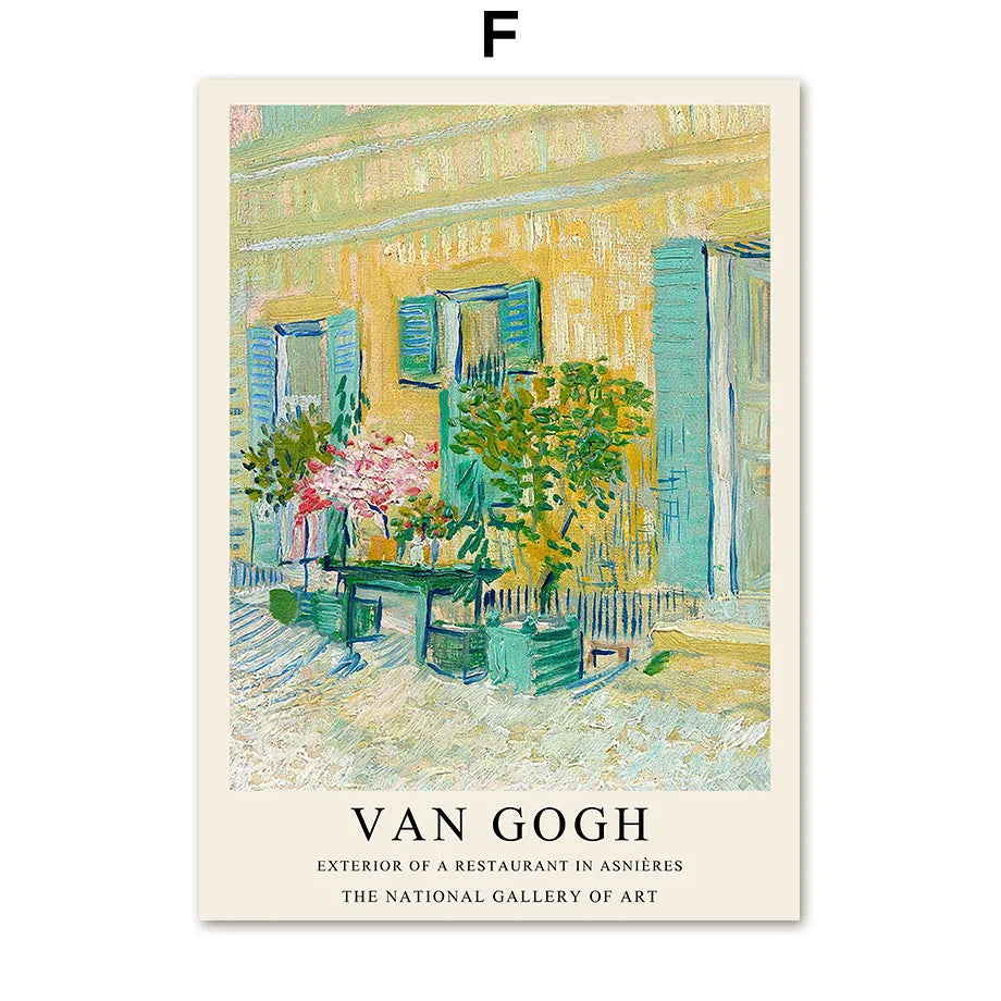 Van Gogh Writings Prints and Posters Great Work The Oil Painting Landscape Decorations for Living Room Wall Art Canvas Poster