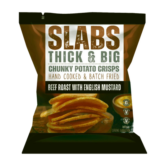 Slabs Beef Roast & English Mustard 160g