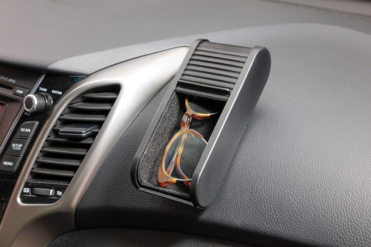 Car Dashboard Coin Sunglasses Holder - Auto Dash Roll up Hidden Organizer Storage Container Holds Coins Keys Money Spare Change for Quick Easy Access - Must Have Vehicle Accessories Smart Cool Gadget