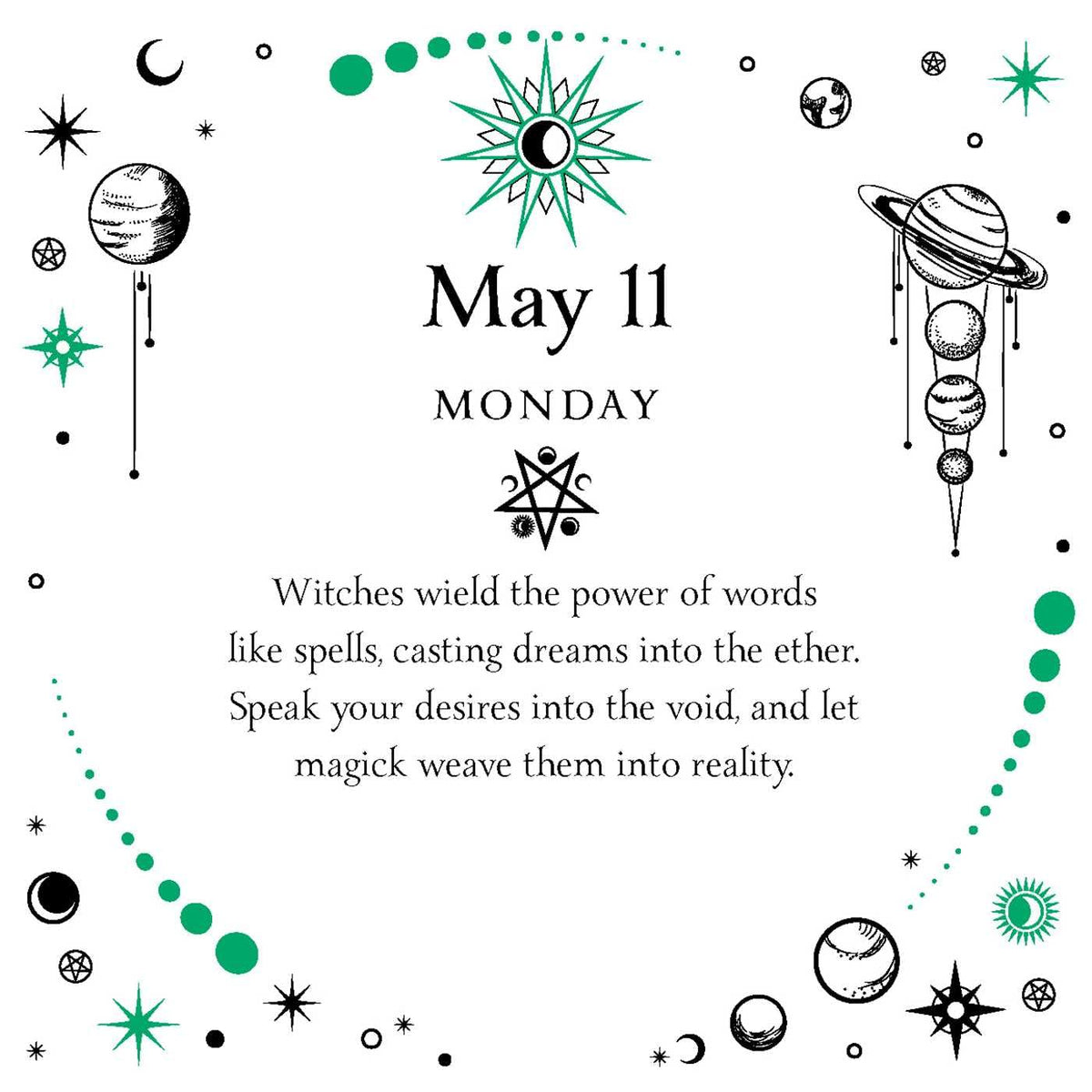 2026 Witch'S Calendar: Daily Magick Day-To-Day Calendar (Planners)