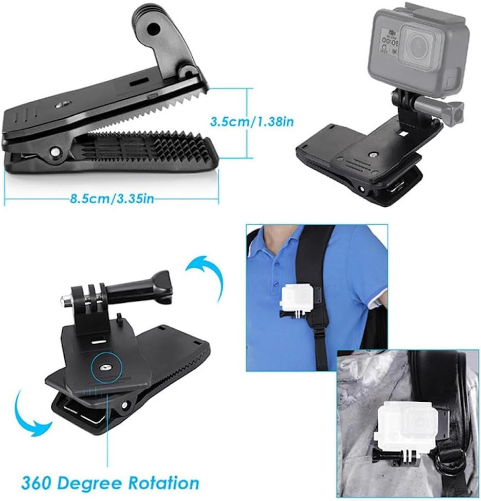 Extended 59 in 1 Action Camera Accessories Kit Compatible with Gopro Hero 13 & 9-12, DJI Osmo Action 2, 3, 4, Pro 5, Insta360 Ace Pro/Ace Pro 2 Akaso & Other Sports Cameras Durable Case
