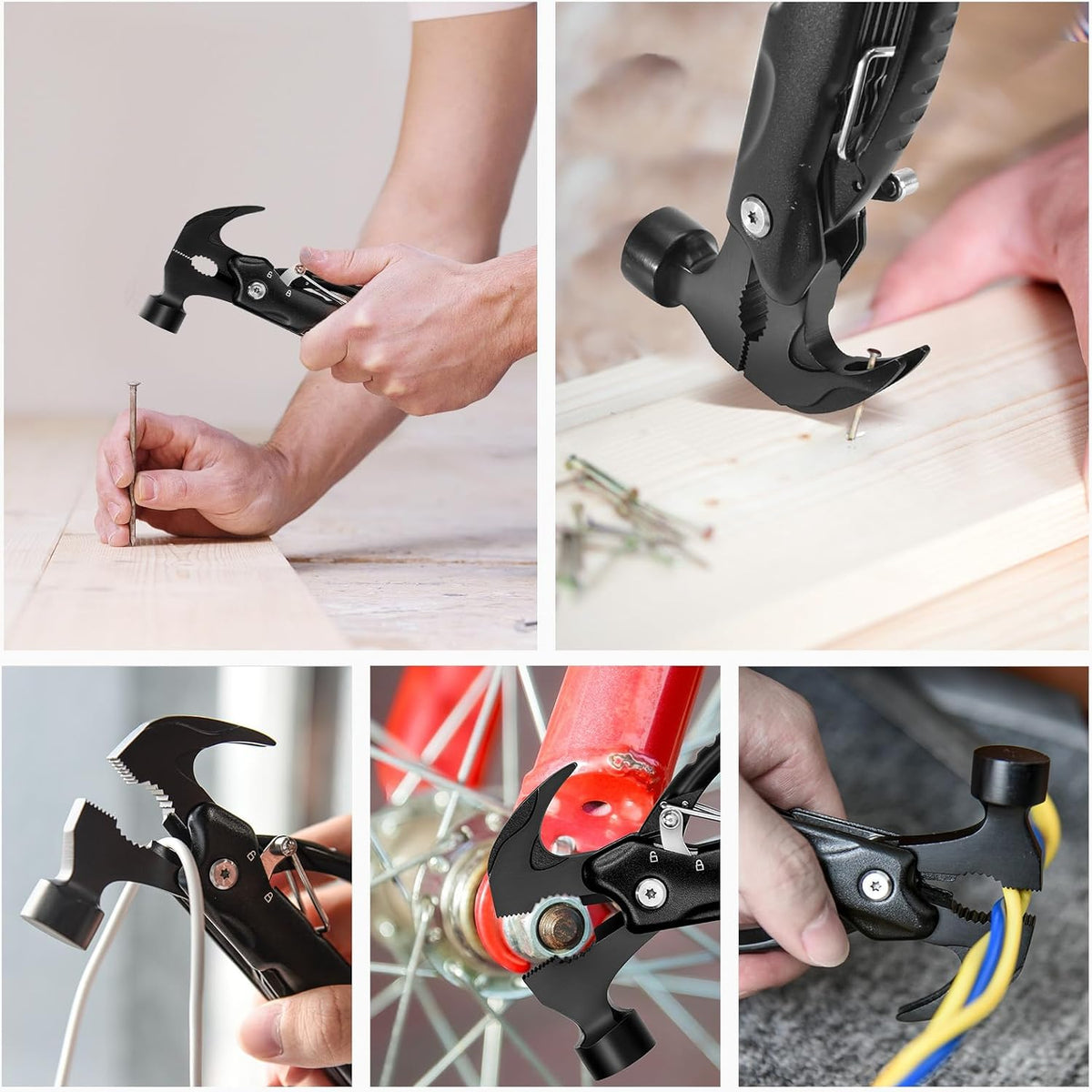 Gifts for Men Him Dad, 12 in 1 Multi Tool Camping Accessories