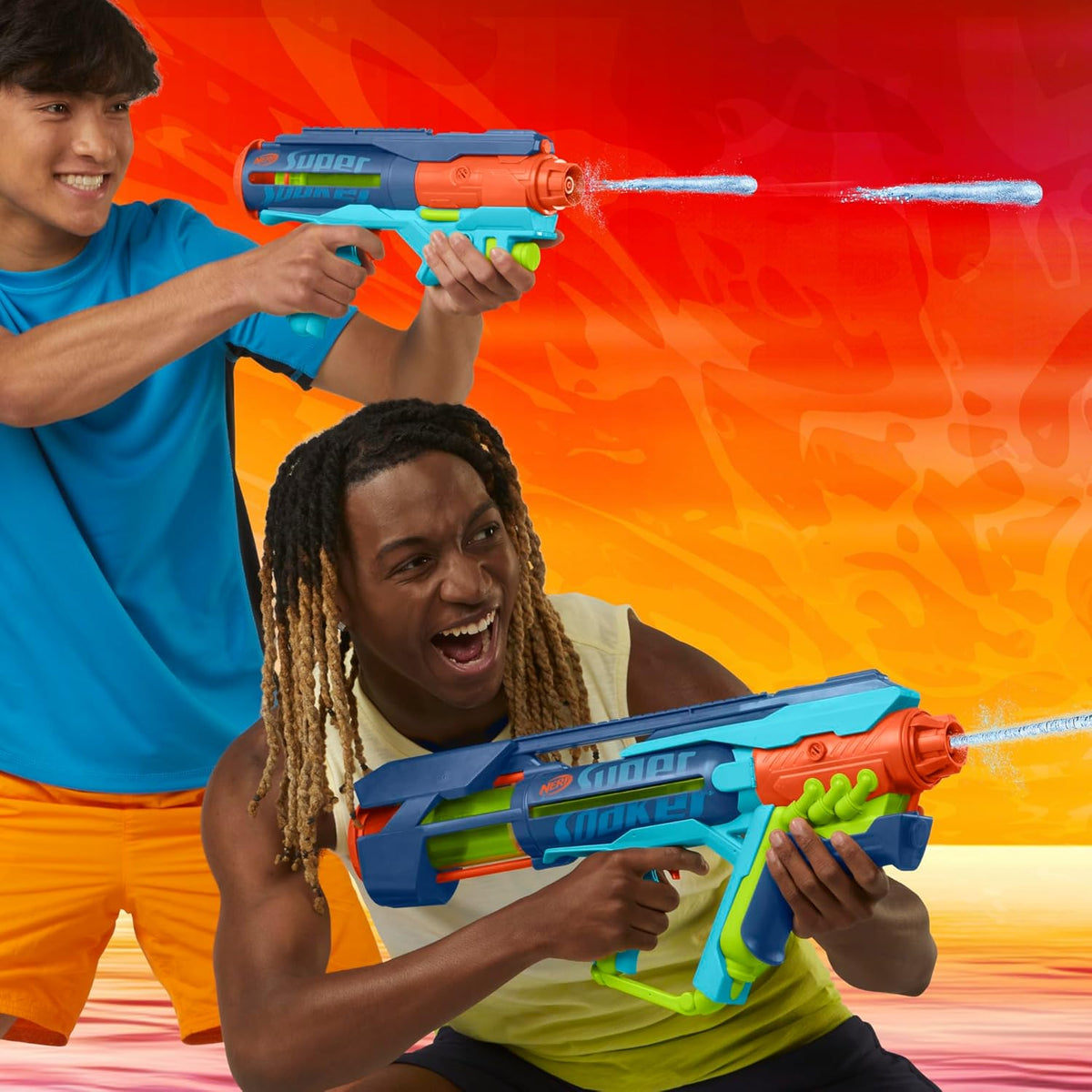 Super Soaker Power Drench Water Blaster, Water Blaster, Super Soaker, Summer Outdoor Toys, 1, Perfect for Kids, Multi-Color