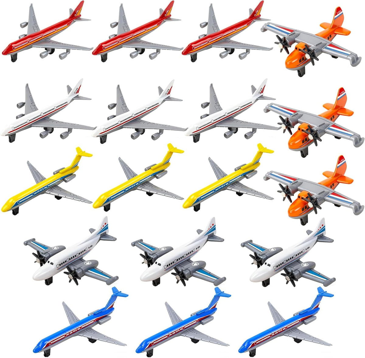 18 Pack Aeroplane Toys, Gifts Airplane Planes Toy for Boys Age 3 4 5 6 7