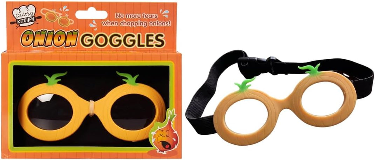 Onion Goggles | Funny Secret Santa Gifts for Women | Useful Gift for Chefs | Adjustable Strap | Cooking Gadget for Him Novelty Kitchen