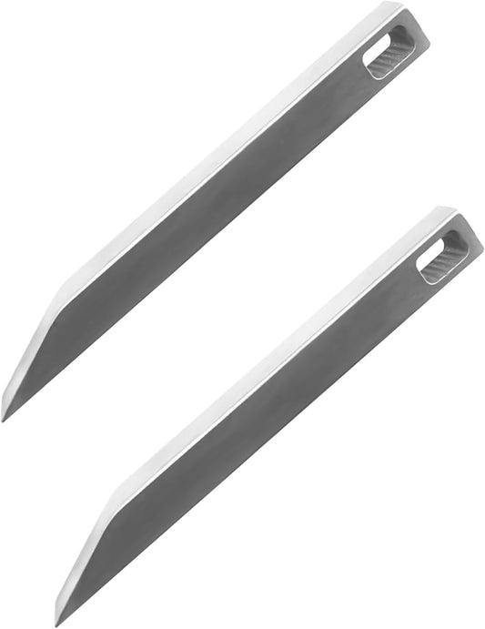 2 Pack EDC Stainless Steel Pry Bar for Every Day Carry Mini Portable Multitool, Bottle and Box Opener