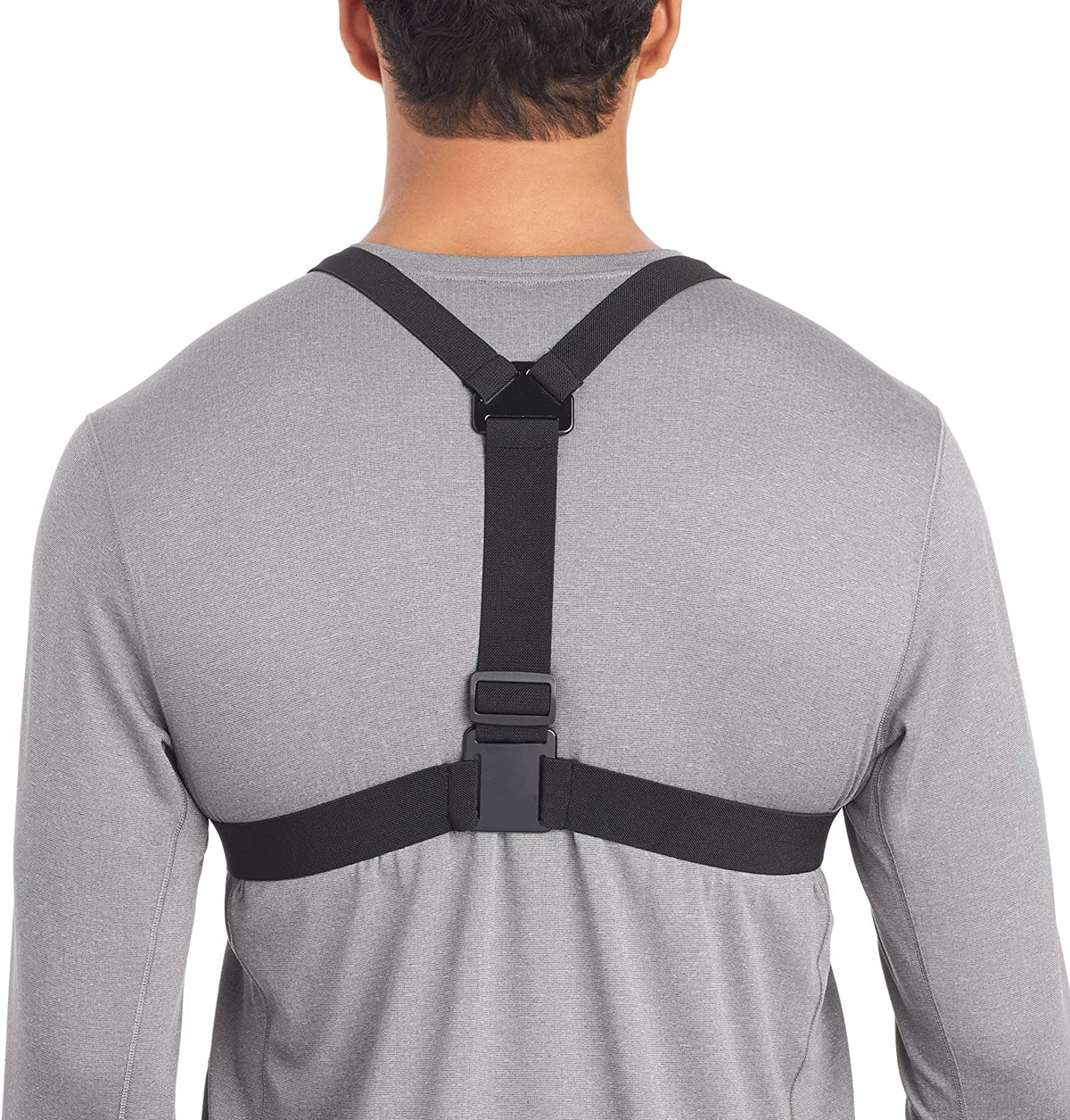 Adjustable Chest Mount Harness for Gopro and Action Cameras, Lightweight & Comfortable, Black