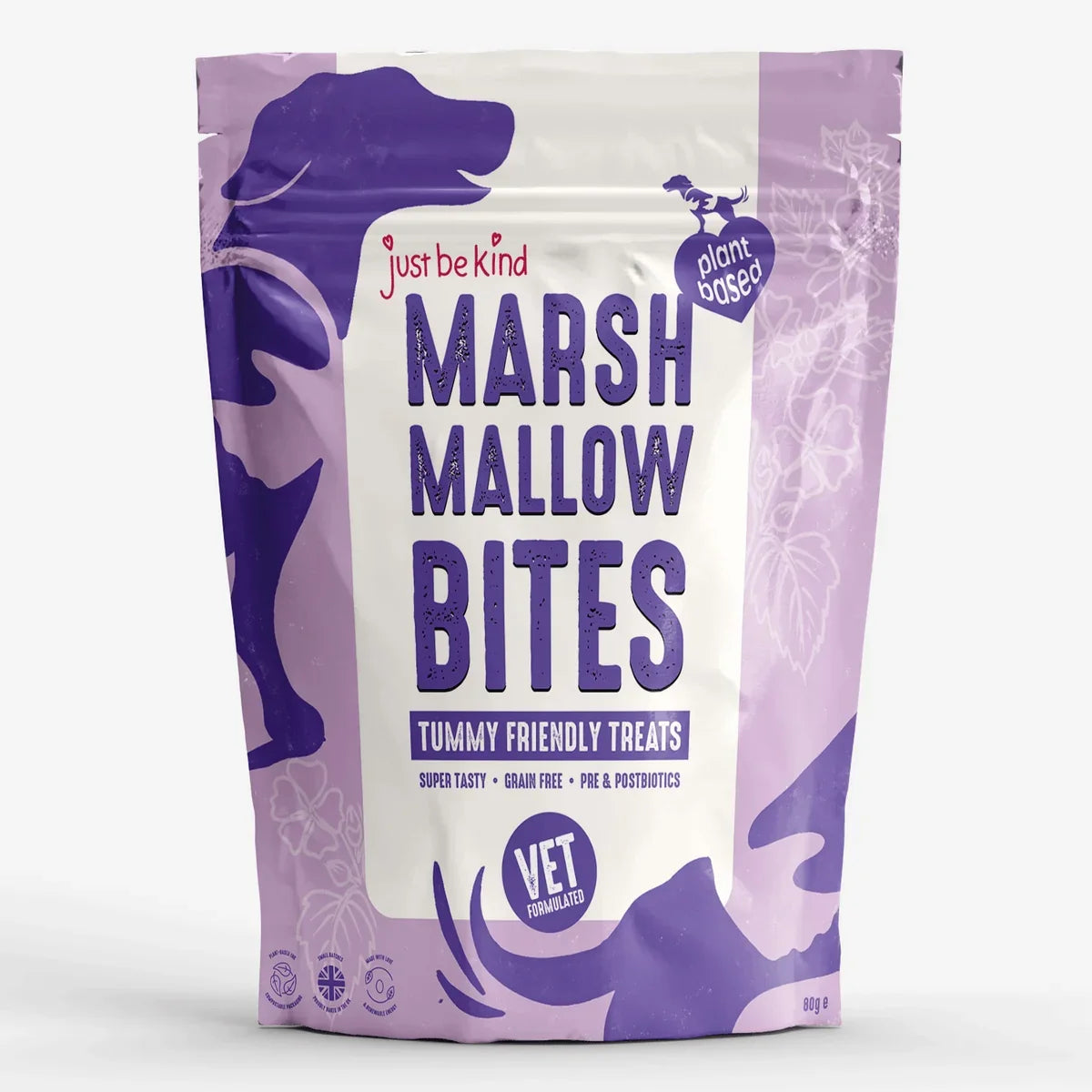 Just Be Kind Marshmallow Bites Natural Dog Treats 80g