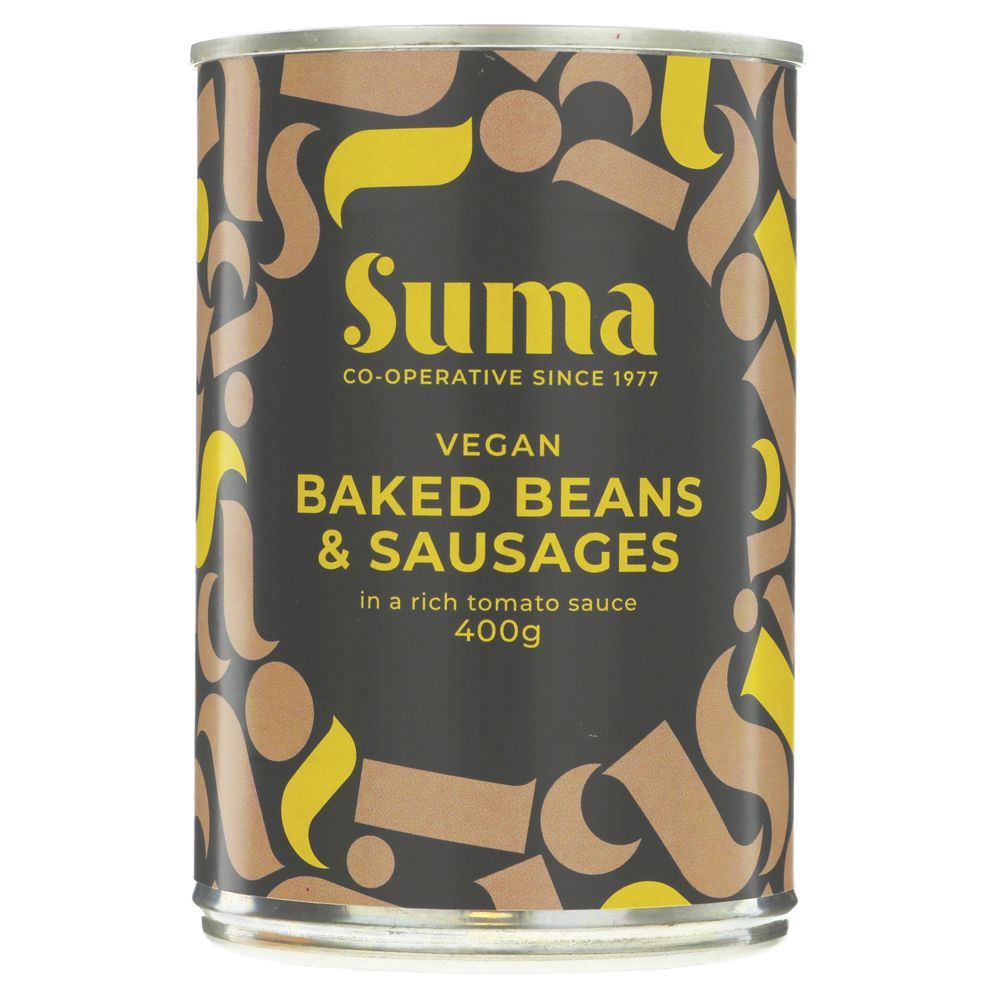 Suma Baked Beans & Vegan Sausages 400g